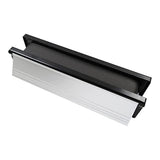 This is an image of Timco - Intumescent Letterbox - Polished Silver - Black Frame 305 x 70 (1 Each Box) 487299