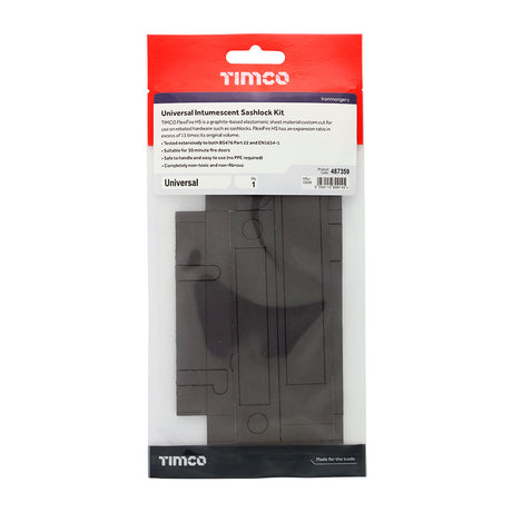 This is an image of Timco - Universal Intumescent Sashlock Kit Universal (1 Each TIMpac) 487359