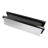 This is an image of Timco - Intumescent Letterbox - Satin Anodised Aluminium - Black Frame 272 x 70 (1 Each Box) 487438