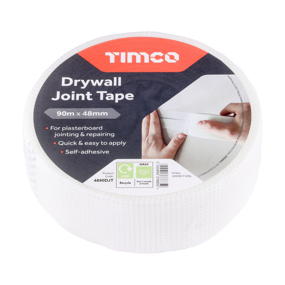 This is an image of Timco - Drywall Joint Tape 90m x 48mm (1 Each Roll) PCS4890DJT