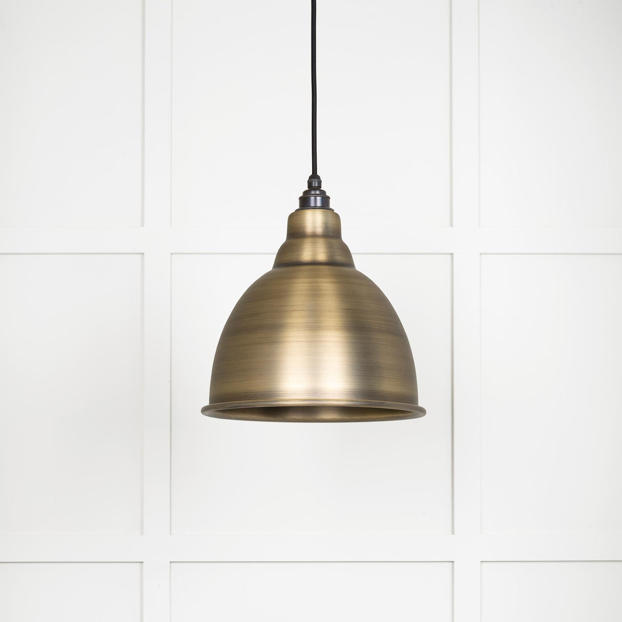 From The Anvil - Aged Brass Brindley Pendant | Sku. 49497 | Trade Door Handles.