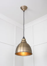 From The Anvil - Aged Brass Brindley Pendant | Sku. 49497 | Trade Door Handles.