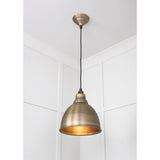 From The Anvil - Aged Brass Brindley Pendant | Sku. 49497 | Trade Door Handles.