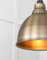 From The Anvil - Aged Brass Brindley Pendant | Sku. 49497 | Trade Door Handles.