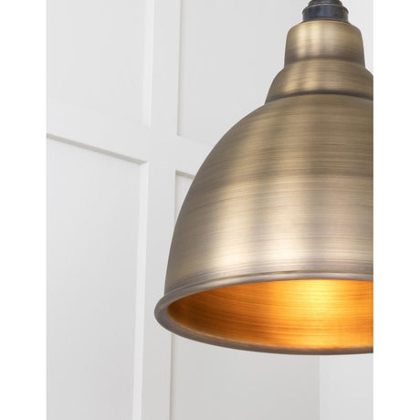 From The Anvil - Aged Brass Brindley Pendant | Sku. 49497 | Trade Door Handles.
