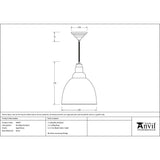 From The Anvil - Aged Brass Brindley Pendant | Sku. 49497 | Trade Door Handles.