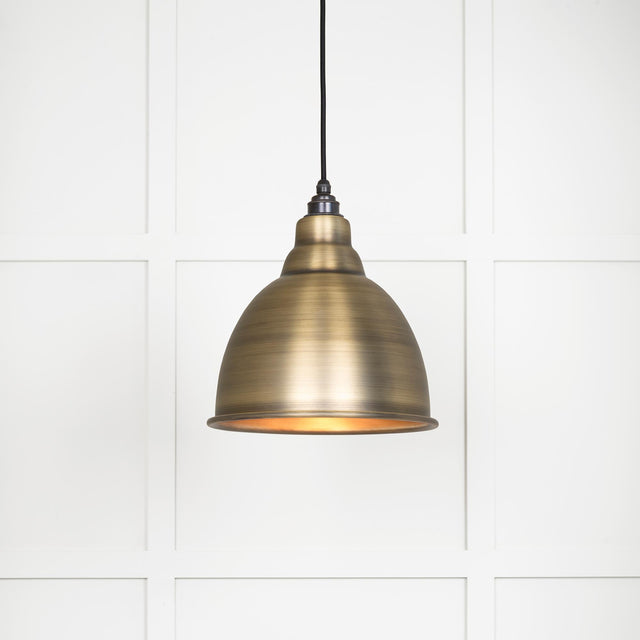 From The Anvil - Aged Brass Brindley Pendant | Sku. 49497 | Trade Door Handles.