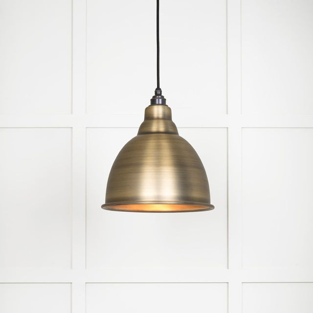 From The Anvil - Aged Brass Brindley Pendant | Sku. 49497 | Trade Door Handles.
