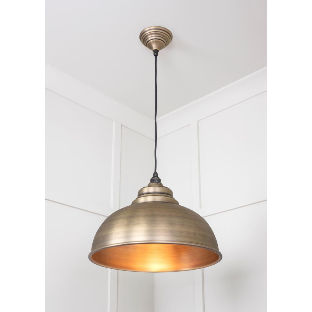 From The Anvil - Aged Brass Harborne Pendant | Sku. 49498 | Trade Door Handles.