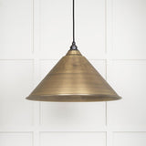 From The Anvil - Aged Brass Hockley Pendant | Sku. 49499 | Trade Door Handles.