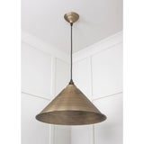 From The Anvil - Aged Brass Hockley Pendant | Sku. 49499 | Trade Door Handles.