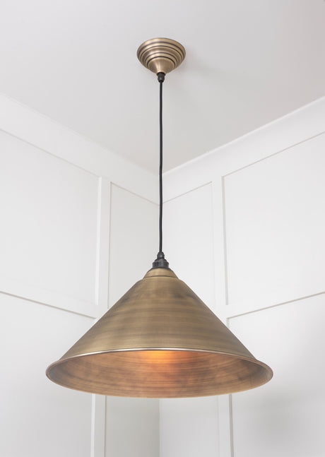 From The Anvil - Aged Brass Hockley Pendant | Sku. 49499 | Trade Door Handles.