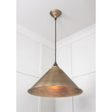 From The Anvil - Aged Brass Hockley Pendant | Sku. 49499 | Trade Door Handles.