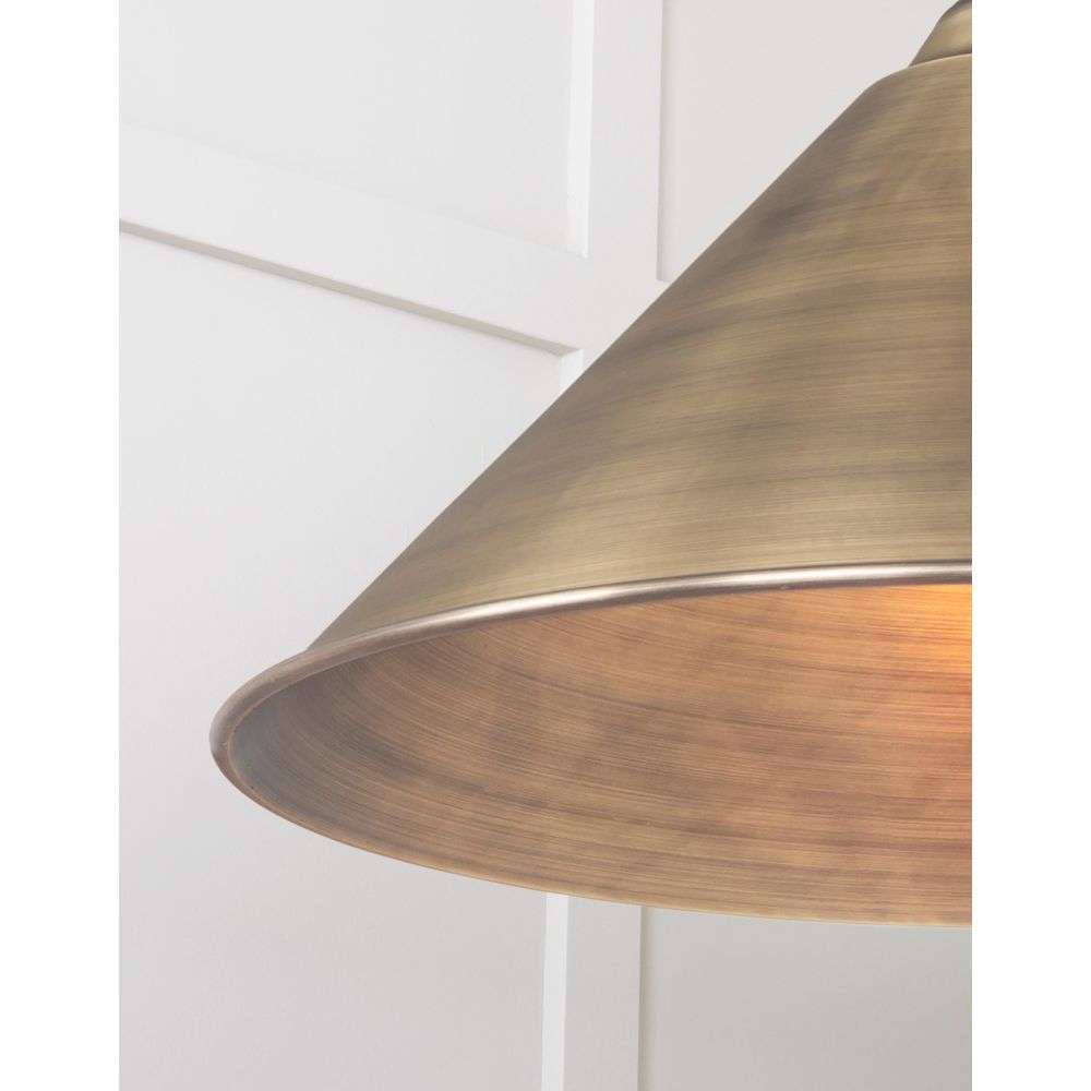 From The Anvil - Aged Brass Hockley Pendant | Sku. 49499 | Trade Door Handles.