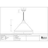 From The Anvil - Aged Brass Hockley Pendant | Sku. 49499 | Trade Door Handles.