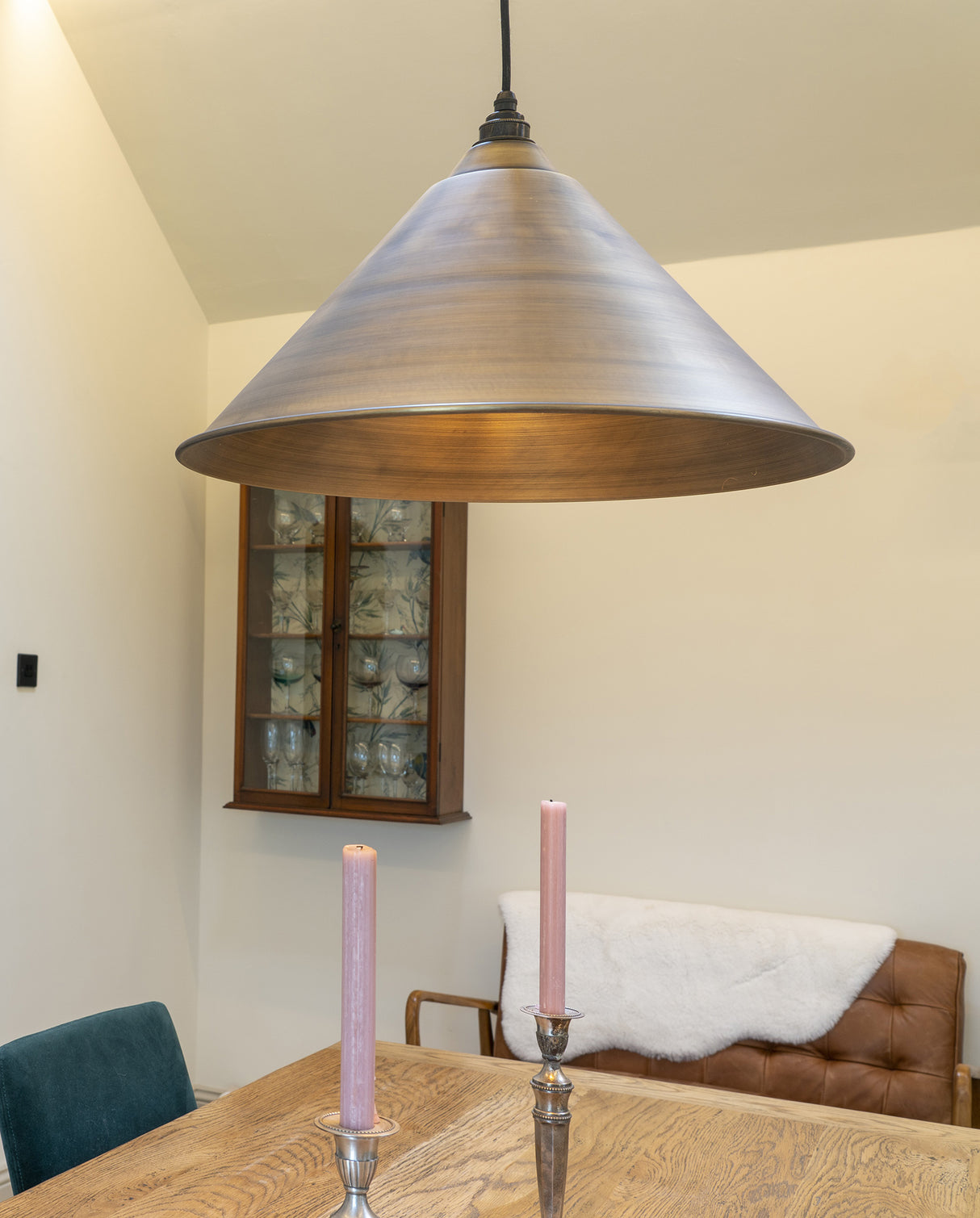 From The Anvil - Aged Brass Hockley Pendant | Sku. 49499 | Trade Door Handles.