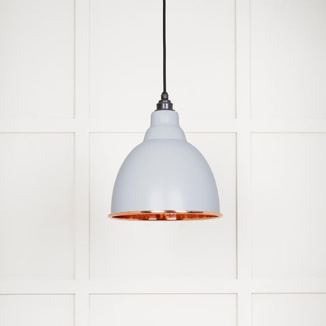 From The Anvil - Hammered Copper Brindley Pendant in Birch | Sku. 49500BI | Trade Door Handles.