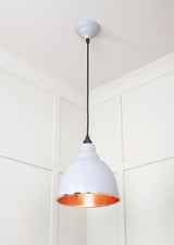 From The Anvil - Hammered Copper Brindley Pendant in Birch | Sku. 49500BI | Trade Door Handles.