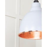 From The Anvil - Hammered Copper Brindley Pendant in Birch | Sku. 49500BI | Trade Door Handles.