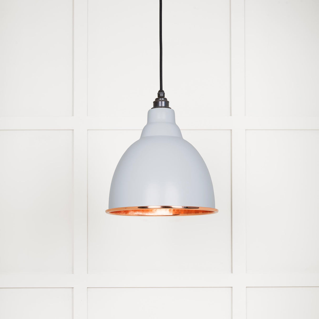 From The Anvil - Hammered Copper Brindley Pendant in Birch | Sku. 49500BI | Trade Door Handles.
