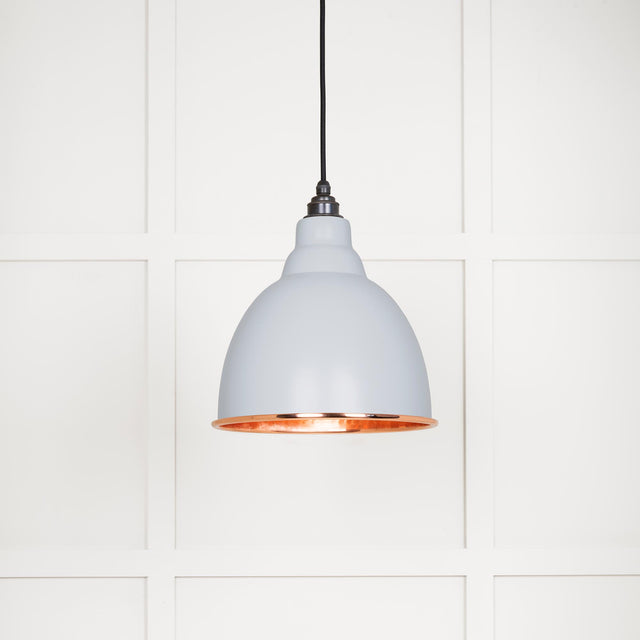 From The Anvil - Hammered Copper Brindley Pendant in Birch | Sku. 49500BI | Trade Door Handles.