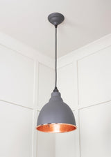 From The Anvil - Hammered Copper Brindley Pendant in Bluff | Sku. 49500BL | Trade Door Handles.
