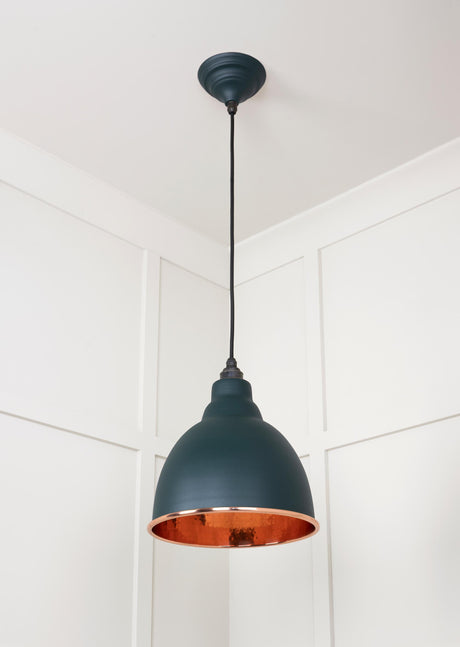 From The Anvil - Hammered Copper Brindley Pendant in Dingle | Sku. 49500DI | Trade Door Handles.