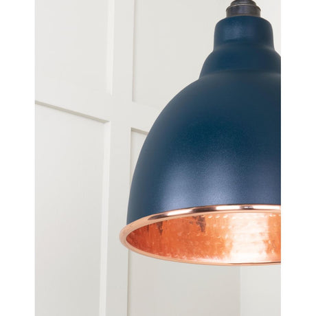From The Anvil - Hammered Copper Brindley Pendant in Dusk | Sku. 49500DU | Trade Door Handles.