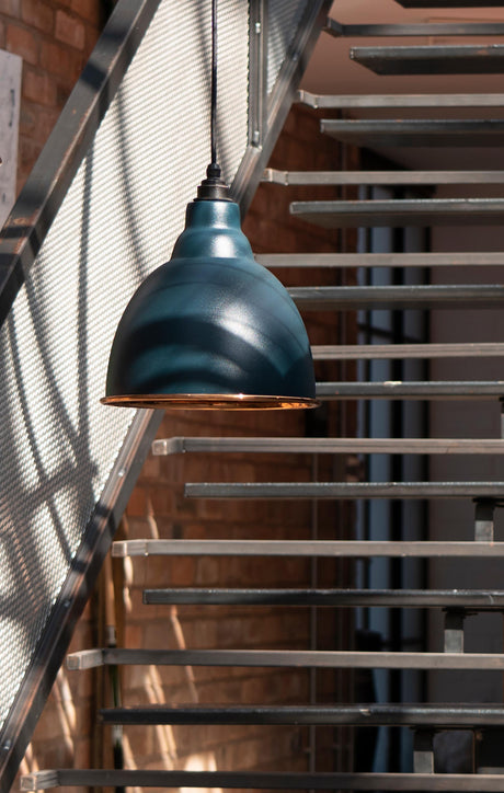 From The Anvil - Hammered Copper Brindley Pendant in Dusk | Sku. 49500DU | Trade Door Handles.
