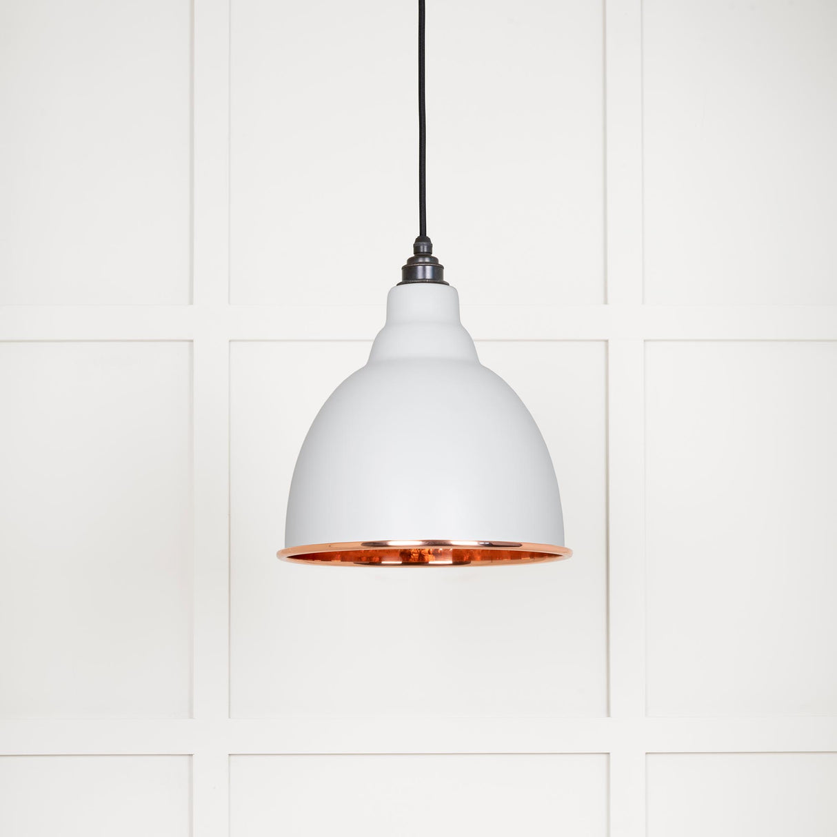 From The Anvil - Hammered Copper Brindley Pendant in Flock | Sku. 49500F | Trade Door Handles.