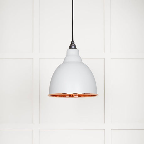 From The Anvil - Hammered Copper Brindley Pendant in Flock | Sku. 49500F | Trade Door Handles.
