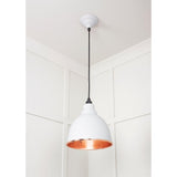 From The Anvil - Hammered Copper Brindley Pendant in Flock | Sku. 49500F | Trade Door Handles.