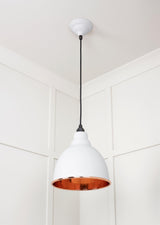 From The Anvil - Hammered Copper Brindley Pendant in Flock | Sku. 49500F | Trade Door Handles.