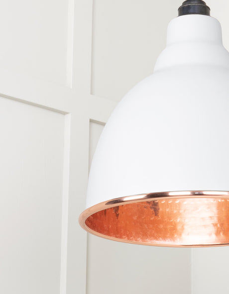 From The Anvil - Hammered Copper Brindley Pendant in Flock | Sku. 49500F | Trade Door Handles.