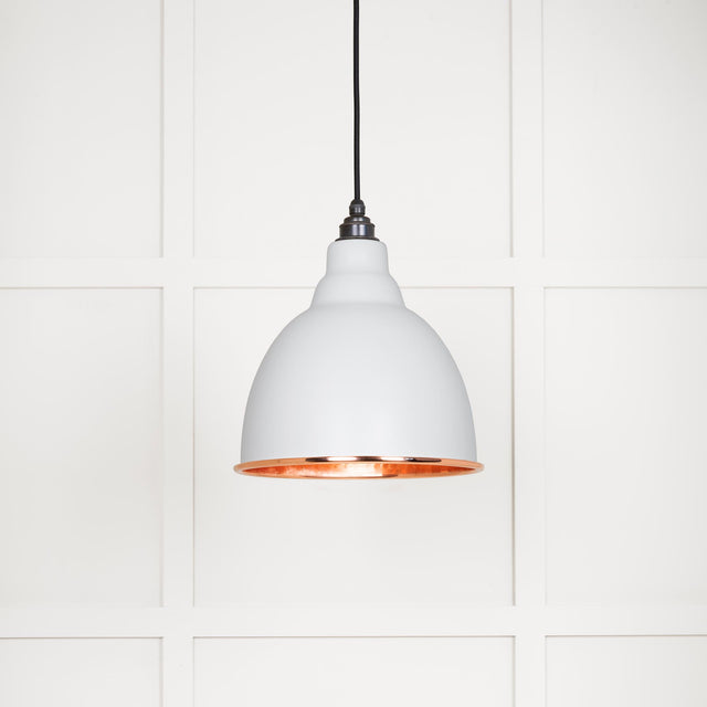 From The Anvil - Hammered Copper Brindley Pendant in Flock | Sku. 49500F | Trade Door Handles.