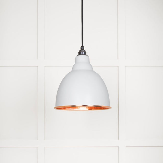 From The Anvil - Hammered Copper Brindley Pendant in Flock | Sku. 49500F | Trade Door Handles.