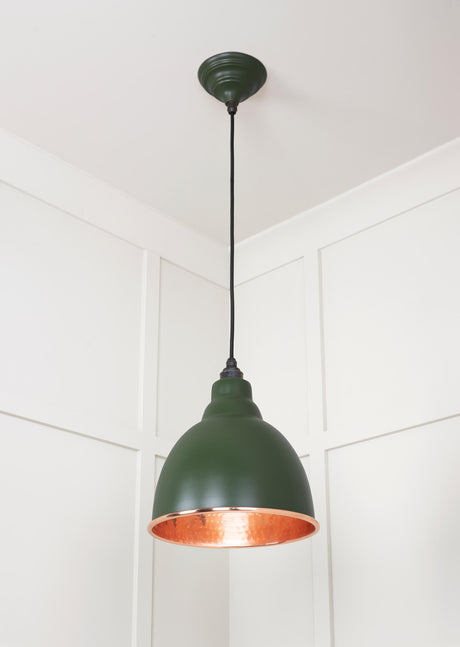 From The Anvil - Hammered Copper Brindley Pendant in Heath | Sku. 49500H | Trade Door Handles.