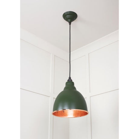 From The Anvil - Hammered Copper Brindley Pendant in Heath | Sku. 49500H | Trade Door Handles.