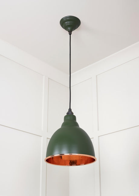 From The Anvil - Hammered Copper Brindley Pendant in Heath | Sku. 49500H | Trade Door Handles.