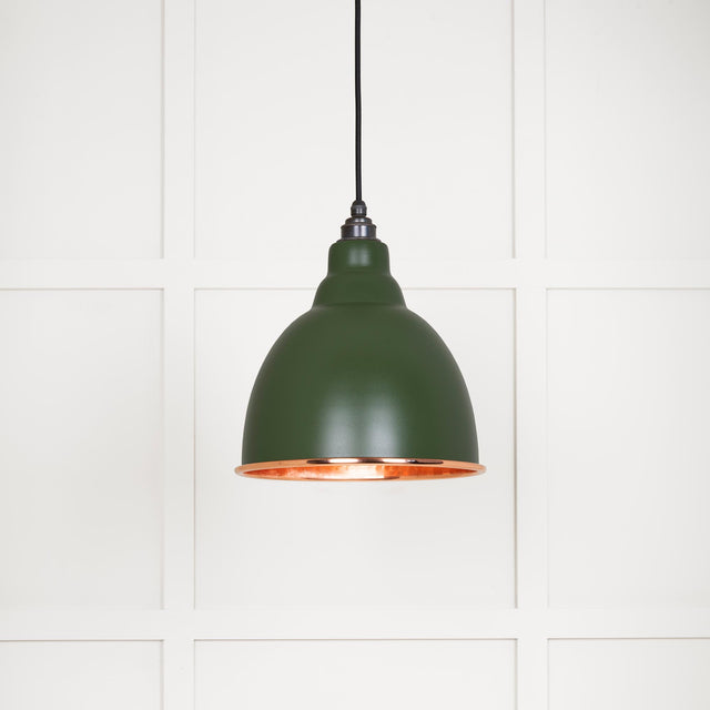 From The Anvil - Hammered Copper Brindley Pendant in Heath | Sku. 49500H | Trade Door Handles.