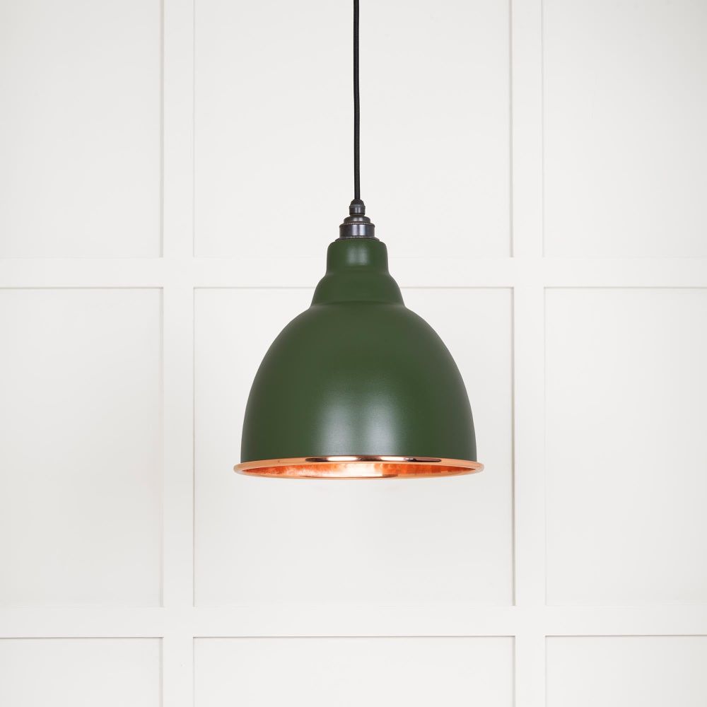 From The Anvil - Hammered Copper Brindley Pendant in Heath | Sku. 49500H | Trade Door Handles.