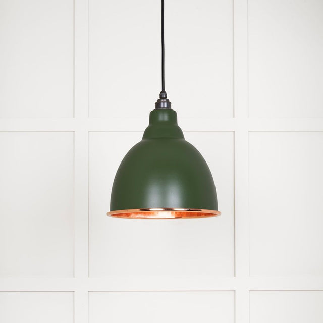 From The Anvil - Hammered Copper Brindley Pendant in Heath | Sku. 49500H | Trade Door Handles.