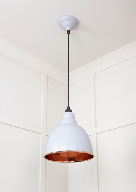 From The Anvil - Smooth Copper Brindley Pendant in Birch | Sku. 49500SBI | Trade Door Handles.
