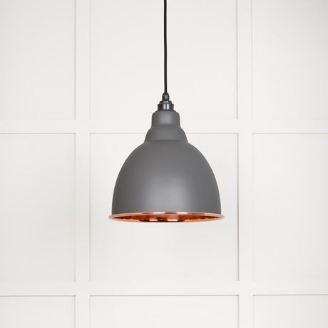 From The Anvil - Smooth Copper Brindley Pendant in Bluff | Sku. 49500SBL | Trade Door Handles.