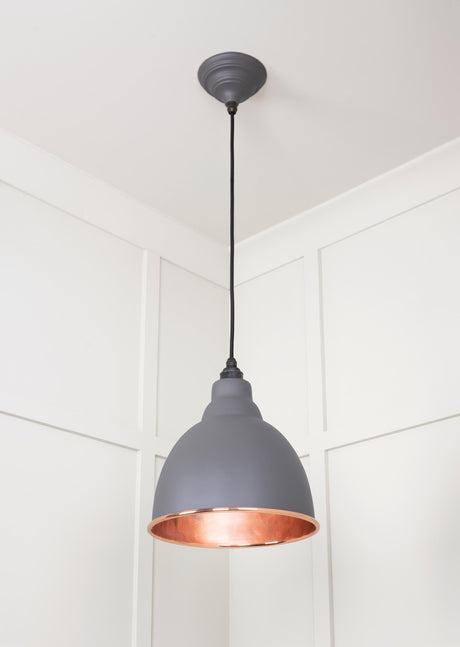 From The Anvil - Smooth Copper Brindley Pendant in Bluff | Sku. 49500SBL | Trade Door Handles.