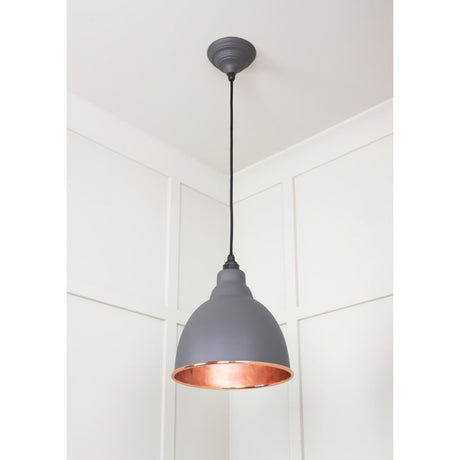 From The Anvil - Smooth Copper Brindley Pendant in Bluff | Sku. 49500SBL | Trade Door Handles.