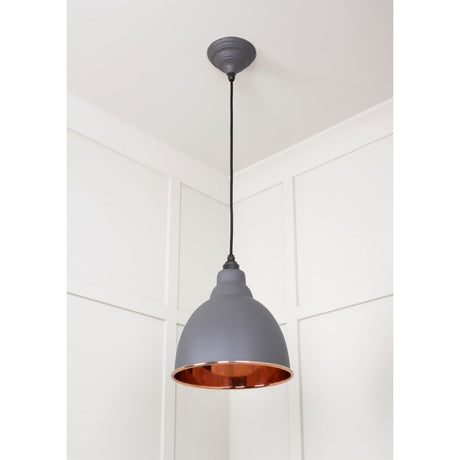 From The Anvil - Smooth Copper Brindley Pendant in Bluff | Sku. 49500SBL | Trade Door Handles.
