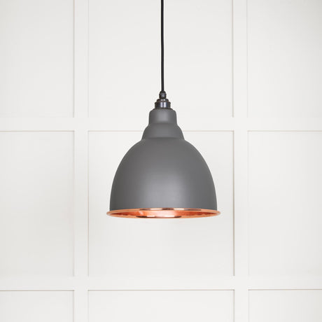 From The Anvil - Smooth Copper Brindley Pendant in Bluff | Sku. 49500SBL | Trade Door Handles.