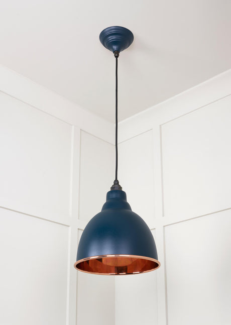 From The Anvil - Smooth Copper Brindley Pendant in Dusk | Sku. 49500SDU | Trade Door Handles.
