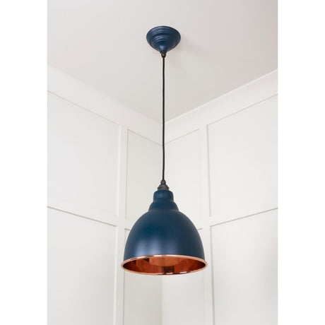 From The Anvil - Smooth Copper Brindley Pendant in Dusk | Sku. 49500SDU | Trade Door Handles.